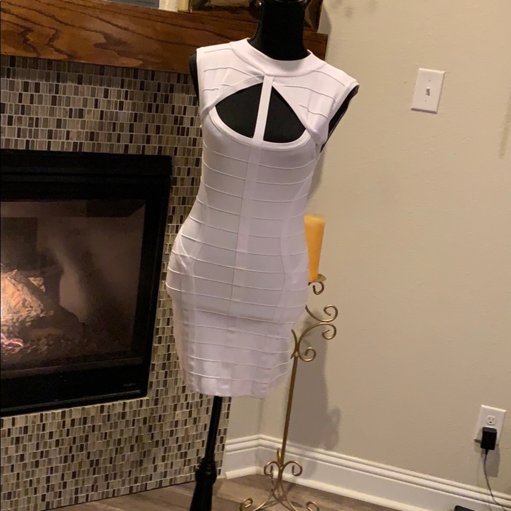 White BEBE dress